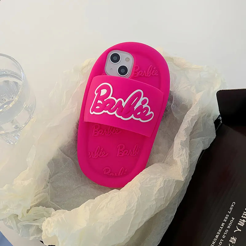 Barbie Slipper Holder Stand Phone Case Compatible for iPhone