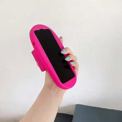 Barbie Slipper Holder Stand Phone Case Compatible for iPhone