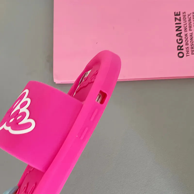Barbie Slipper Holder Stand Phone Case Compatible for iPhone